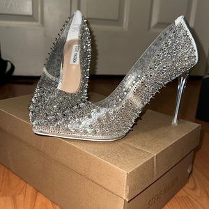 Steve Madden studded heels clear